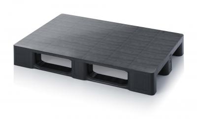 Antistatic ESD Pallets with closed cover without retaining edge 120 x 80 x 15,2 cm (L x W x H) - 666 ESD H 1208 OS